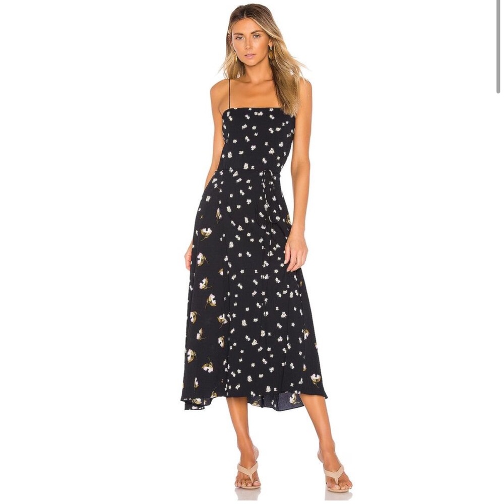 Vince Mixed Ditsy Hibiscus Dress